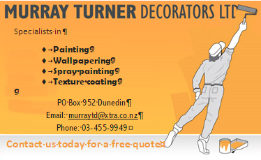 Murray Turner Decorators Ltd advertises in our parish magazine.